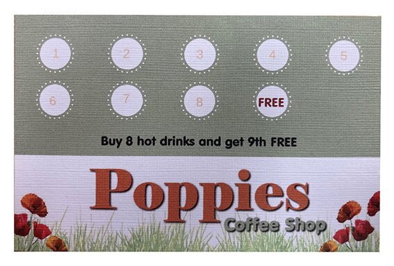 Introducing Poppies Customer Loyalty Card Introducing Poppies Customer Loyalty Card