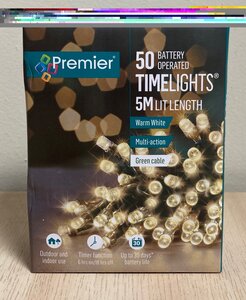 50 Battery Operated Timelights Warm White