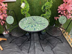 Leaf Tile Dordogne Bistro Set - image 1