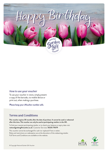 National Garden E-Voucher - Happy Birthday!