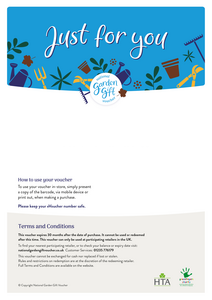 National Garden Gift E-Voucher - Just For You