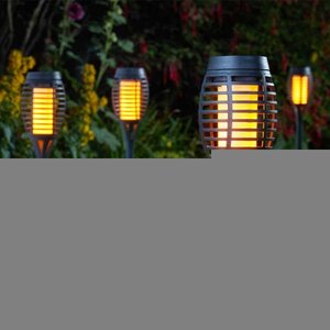 Party Flaming Torch 5pk Black