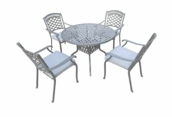 Pescara 4 Seat Set Charcoal