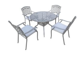 Pescara 4 Seat Set Charcoal