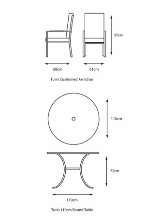 Turin 4 Seater Set - image 2